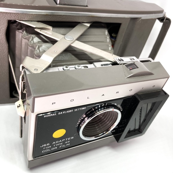 Vintage 1960s Folding Polaroid Land Camera w/ Original Leather Case,Accesories - Picture 13 of 16